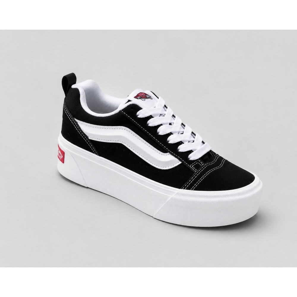 NIB Vans Knu Stack Platform Sneakers Women 8 Chunky Suede Grunge Goth Streetwear - Picture 1 of 15
